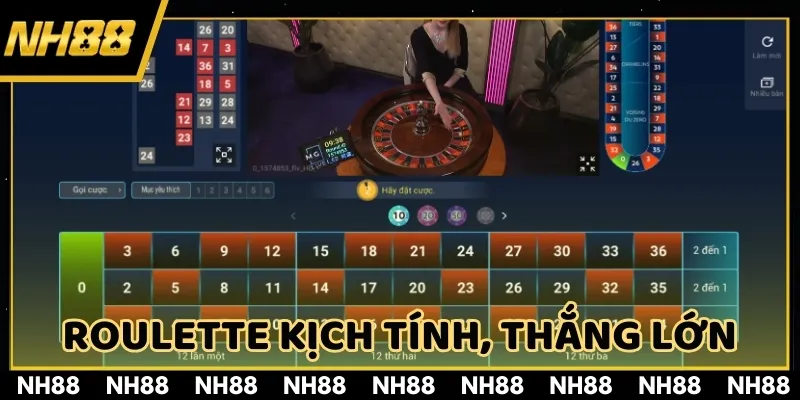 Khám phá các phiên bản Roulette kịch tính với vô vàn cơ hội thắng lớn