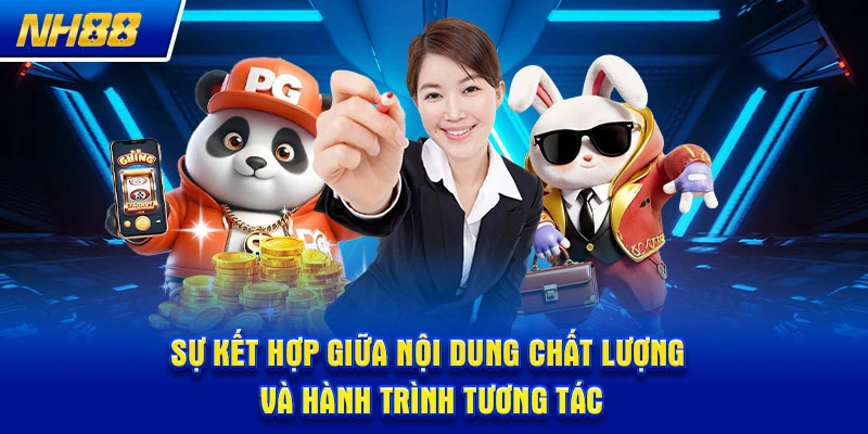 Sự kết hợp giữa nội dung chất lượng và hành trình tương tác